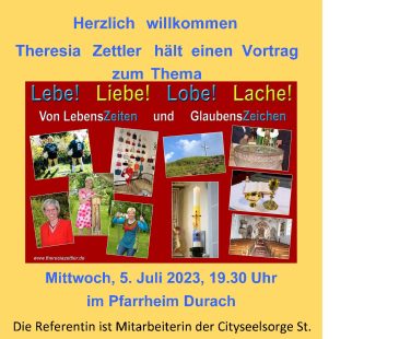 Vortrag von Theresia Zettler am 5.7.23 in Durach
